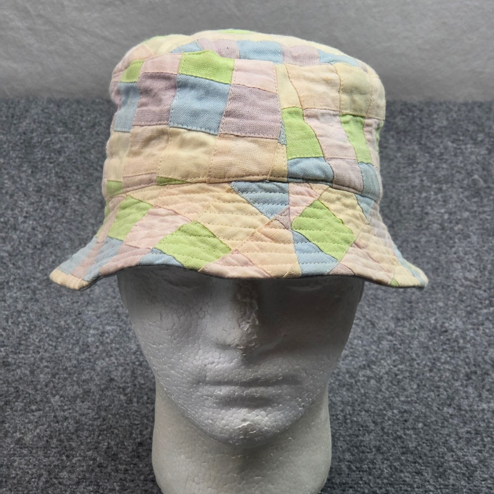 Pastel Bucket Hat Womens Quilted Patchwork Festival Sun Cottagecore Boho Artsy